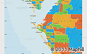 Political Map of ZIP code 34205