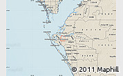 Shaded Relief Map of ZIP code 34205