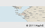 Classic Style Panoramic Map of ZIP code 34205