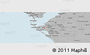 Gray Panoramic Map of ZIP code 34205