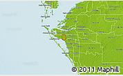 Physical 3D Map of ZIP code 34207