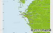 Physical Map of ZIP code 34207