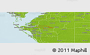 Physical Panoramic Map of ZIP code 34212