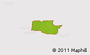 Physical 3D Map of ZIP code 34219, cropped outside