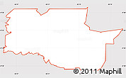 Silver Style Simple Map of ZIP code 34219, cropped outside