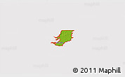 Physical 3D Map of ZIP code 34221, cropped outside