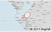 Silver Style 3D Map of ZIP code 34221
