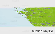 Physical Panoramic Map of ZIP code 34239