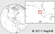 Blank Location Map of ZIP code 34243