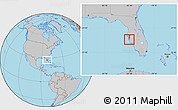 Gray Location Map of ZIP code 34243