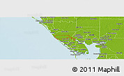 Physical Panoramic Map of ZIP code 34293