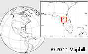 Blank Location Map of ZIP code 34434