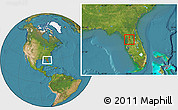 Satellite Location Map of ZIP code 34434