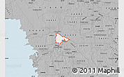 Gray Map of ZIP code 34434