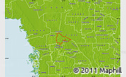 Physical Map of ZIP code 34434