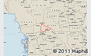 Shaded Relief Map of ZIP code 34434