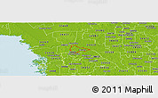 Physical Panoramic Map of ZIP code 34434