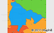 Political Simple Map of ZIP code 34434
