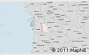 Silver Style 3D Map of ZIP code 34446