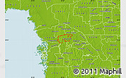 Physical Map of ZIP code 34465