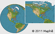 Satellite Location Map of ZIP code 34609, within the entire country