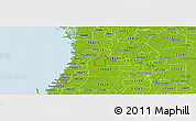 Physical Panoramic Map of ZIP code 34609