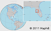 Gray Location Map of ZIP code 34639