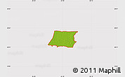 Physical Map of ZIP code 34639, cropped outside
