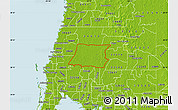 Physical Map of ZIP code 34639