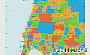 Political Map of ZIP code 34639