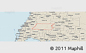 Shaded Relief Panoramic Map of ZIP code 34639