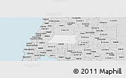 Silver Style Panoramic Map of ZIP code 34639
