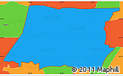 Political Simple Map of ZIP code 34639