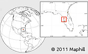 Blank Location Map of ZIP code 34667
