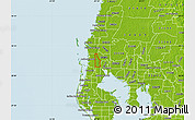 Physical Map of ZIP code 34684