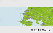 Physical Panoramic Map of ZIP code 34684