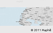 Silver Style Panoramic Map of ZIP code 34685