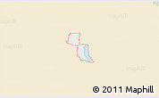 Classic Style 3D Map of ZIP code 34746, single color outside