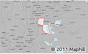 Gray 3D Map of ZIP code 34746