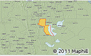 Savanna Style 3D Map of ZIP code 34746