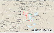 Shaded Relief 3D Map of ZIP code 34746