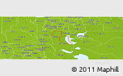 Physical Panoramic Map of ZIP code 34746