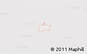 Silver Style 3D Map of ZIP code 34747, single color outside