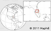 Blank Location Map of ZIP code 34758