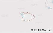 Silver Style 3D Map of ZIP code 34772, single color outside