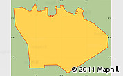 Savanna Style Simple Map of ZIP code 34772, cropped outside