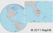 Gray Location Map of ZIP code 34946