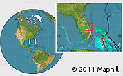 Satellite Location Map of ZIP code 34946