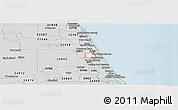 Silver Style Panoramic Map of ZIP code 34946