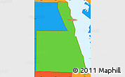 Political Simple Map of ZIP code 34946